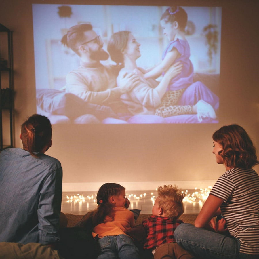 Clear projection paint for home theatres - projection screen
