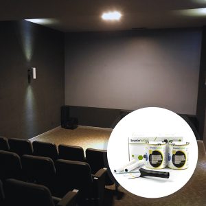 Ultra high contrast projector screen paint